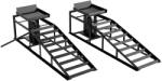 HOMCOM 2 Rampe Hidraulice Auto, Portanță 3T, Înălțime 23-32.5cm, Negru | Aosom Romania (C20-095V00BK)