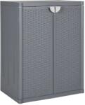 vidaXL szürke PP rattan kerti tárolószekrény 65 x 45 x 88 cm 10.02 kg (364062VidaXL)