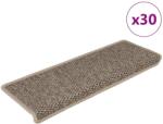 vidaXL 30 db lépcsőszőnyegek öntapadós szizál kinézetű 65x21x4 cm 3365890 (3365890)