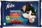 FELIX Fantastic Nedves Macskaeledel Aszpikban (Csirke és Paradicsom, Marha és Sárgarépa) - 4x85 g