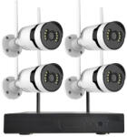 Secutek Sistem wireless de supraveghere WiFi cu unitate NVR și 4 camere bullet de 5 MP