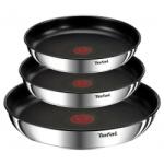 Tefal Vase de gatit Tefal Ingenio Emotion 4 piese, otel inoxidabil, antiaderent, design stivuibil (S0453824)