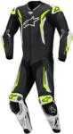 Alpinestars GP TECH V5 egyrészes, fekete/fehér/fluo sárga, 2026, méret 52