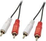 Lindy Cablu de conectare audio LINDY 2x mufa RCA - 2x mufa RCA 3.00 m Negru (35662)