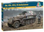 Italeri Model de asamblat Italeri Militar: Tancuri - Ambulanță militară germană Sd. Kfz. 251/8 AMBULANCE (ITA7077)