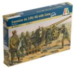 Italeri Model de asamblat Italeri Военни: Tancuri - Tun de câmp italian Cannone da 149/40 cu echipaj, 9 figurine (ITA6165)