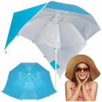 SPRINGOS Umbrela tip cort de plaja XXL, cu 2 pereti laterali, BU14S, inaltime reglabila 140-220 cm, albastru (BU0015) Cort