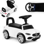 MULTISTORE Bébitaxi, Multistore 667, Mercedes C-osztály, fehér, 64 x 28 x 37 cm, kormánydudával és indításhanggal, ülés alatti tárolóval, borulásgátlóval, 12 hónapos kortól, teherbírás: 25 kg, elemes (2 x AAA - 