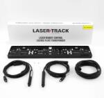 LaserTrack Flare Flare R4: Aktív lézeres traffipaxvédelmi termék 4db extra lapos hátsó szenzorral 2db vékony rendszámtábla keretben (LT-FL-SET4-2REG-NL)