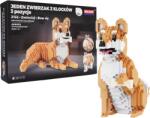 QBI QBI, Cainele Shiba, 3 in 1, cuburi de constructie, 1079 de piese