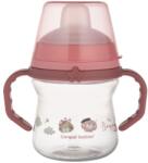 Canpol babies Canpol babies, Bonjour, FirstCup, canita anti-varsare cu duza din silicon, roz, 150 ml