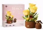 QBI QBI, Blooming Roses, trandafiri galbeni, cuburi de constructie interactive, 255 de piese
