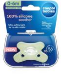 Canpol babies Canpol babies, suzeta din silicon, simetrica, verde, 0-6m