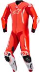 Alpinestars Costum de piele pentru motocicletă Alpinestars GP TECH V5, dintr-o singură piesă, roșu fluo-roșu-alb (AIM104-133)