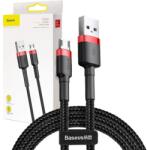 Baseus Cablu Micro USB Baseus Cafule, 2A, 3m (negru + rosu)