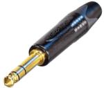Neutrik Jack 1/4" 3 Pini Profesional Drept Neutrik NP3X-B (negru, aurit)