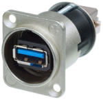 Neutrik Adaptor USB 3.0 Reversibil Panou Neutrik NAUSB3 (carcasa D nichel)