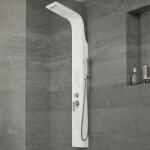  Hanover . ||. White zuhanypanel, rozsdamentes acél (ZCPB-8C4)