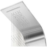  Leipzig . ||. Silver termosztátos zuhanypanel, rozsdamentes acél, LED (ZCPB-1C03)