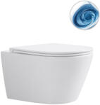 Cerano - fali WC Toluco, Vortex - Vortex öblítés - ülőke nélkül - fényes fehér - 49, 5x36, 5 cm (CER-667763)