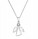 Evolution Group Ezüst angyal nyaklánc Swarovski kristállyal, fehér 32082.1 kristály (32259)