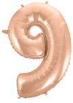 GoDan Rose Gold 9-es szám fólia lufi 92 cm MLG106404 (MLG106404)