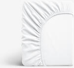 Goldea cearceaf de pat cu elastic din bambus - alb 180 x 200 cm