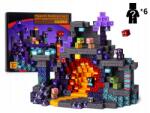  Mágneses Építőkocka Szett 100 Db-os Cave World Majncraftt 100 Db-os Láva