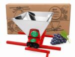 DDT Zdrobitor manual de struguri cuva din Inox, DDT, capacitate maruntire 300 kg h, cuva 25 l, Inox, Rosu (DDT-1018)