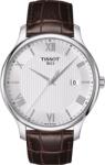 Tissot Мъжки часовник Tissot Tradition 063.610. 16.038. 00, Кафяв / Бял (TIS063.610.16.038.00) Часовници