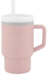 Infantino Силиконова чаша със сламка Infantino, 270 ml, Светлорозова (IN308066)