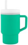 Infantino Силиконова чаша със сламка Infantino, 270 ml, Зелена (IN308039)