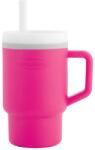 Infantino Силиконова чаша със сламка Infantino, 270 ml, Розова (IN308040)