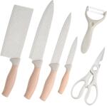 HARAHU Set de cuțite de bucătărie KN - 40948 - Bej KP40948