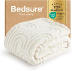 BEDSURE Cord fleece takaró kanapéra - krémfehér - 150x200 cm