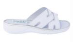 Berende Saboti medicali femei, albi din piele naturala box Med-Line BR472A