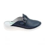 Berende Saboti medicali femei, bleumarin din piele naturala , Med-Line BR128BLEUMARIN