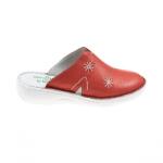 Berende Saboti medicali femei, din piele naturala box, Med-Line BR298SALMON