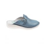 Berende Saboti medicali femei, blu sky din piele naturala , Med-Line BR128BLUSKY