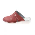 Berende Saboti medicali femei, Marsala din piele naturala box, Med-Line BR298MARSALA