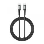 BWOO Cablu Date si Incarcare USB-C - USB-C BWOO BO-X288C-C, 60W, 1m, Negru - evomag
