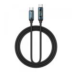 BWOO Cablu Date si Incarcare USB-C - USB-C BWOO BO-X304 Led, 60W, 1m, Negru - evomag