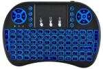 Love Mobile Mini QWERTY Bluetooth billentyűzet 2.4GHz 10 méter 3 féle háttér villágítással Tv-hez, mobiltelfonhoz, tablethez