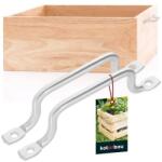 KOTARBAU Suport de cutie galvanizat 160 mm set de 2 buc (ZSY2721) Raft