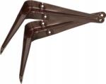KOTARBAU Cot pentru raft susținere 17, 5x15 cm 2 buc. - Culoare maro (ZSY1634) Raft