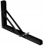 KOTARBAU Suport raft pliabil 300 unghi negru (N162) Raft