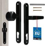 KOTARBAU Mâner de ușă aluminiu ax lung cu inserție negru 90 mm (E242)
