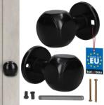 KOTARBAU Mâner de ușă pivotant mobil pentru uși interioare aluminiu negru (E221)