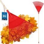 Kotarbau Greblă tip evantai pentru frunze 49 cm + coadă din lemn 1, 5 m (ZSY3816) Grebla