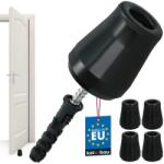 KOTARBAU Opritor ușă din cauciuc negru 62 mm set de 4 buc (K314)